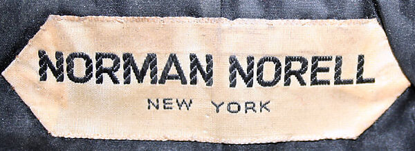 Suit, Norman Norell (American, Noblesville, Indiana 1900–1972 New York), wool, American