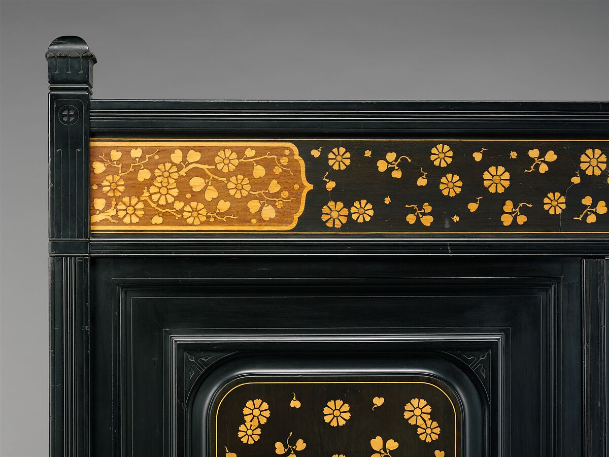 Wardrobe, Herter Brothers (German, active New York, 1864–1906), Cherry, American