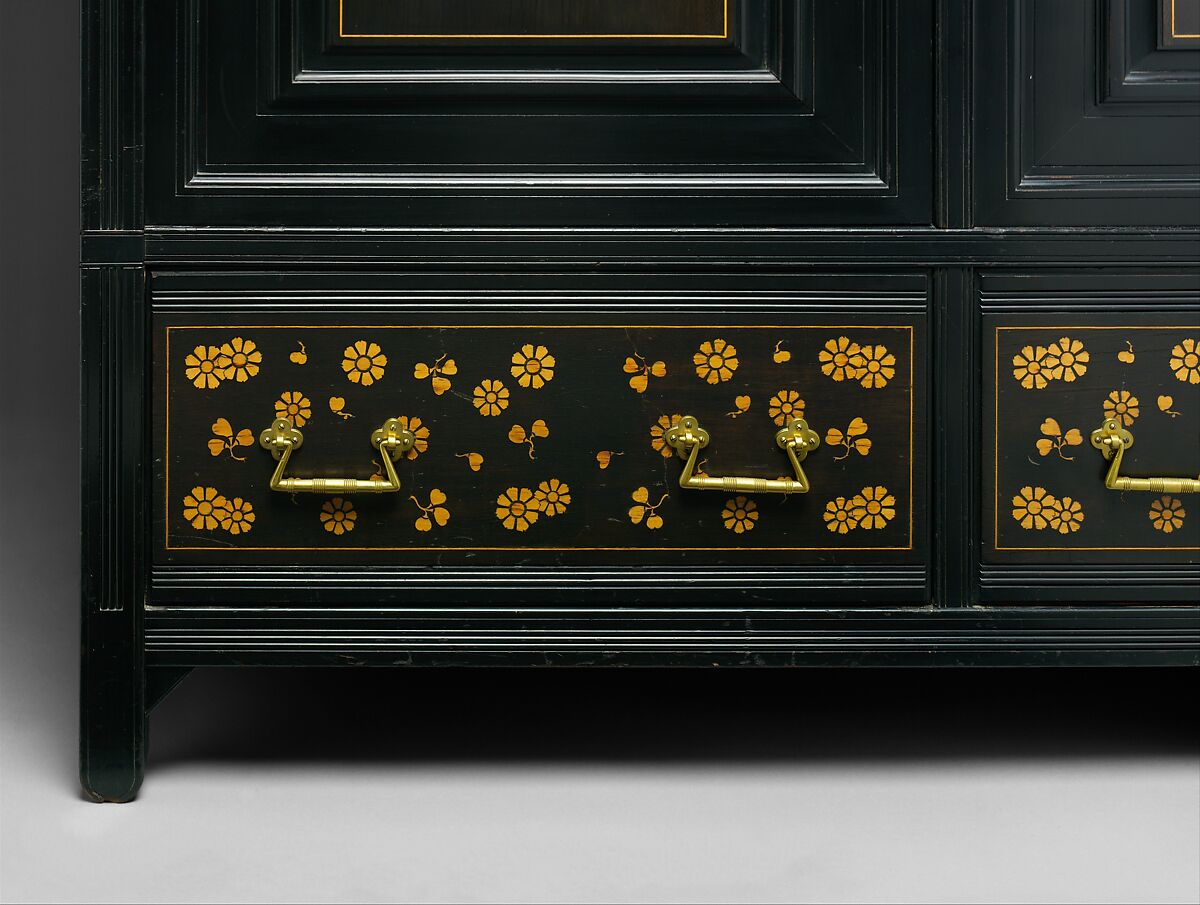 Wardrobe, Herter Brothers (German, active New York, 1864–1906), Cherry, American