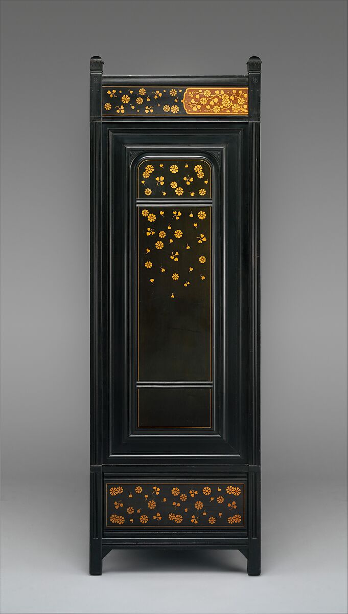 Wardrobe, Herter Brothers (German, active New York, 1864–1906), Cherry, American