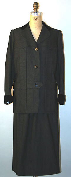Norfolk suit, Traina-Norell (American, founded 1941), wool, American 