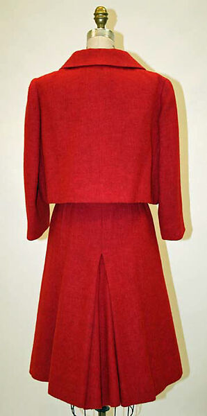 Suit, Norman Norell (American, Noblesville, Indiana 1900–1972 New York), wool, leather, American