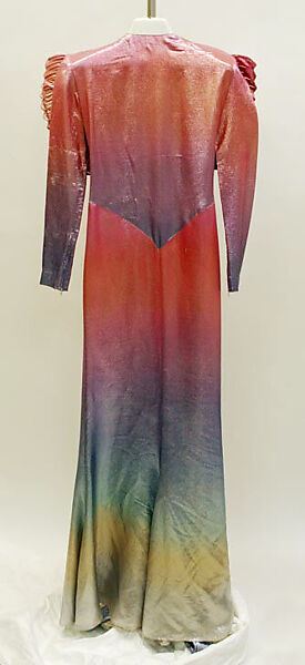 Dress, Mugler (French, founded 1974), metal, synthetic fiber, lamé, French 