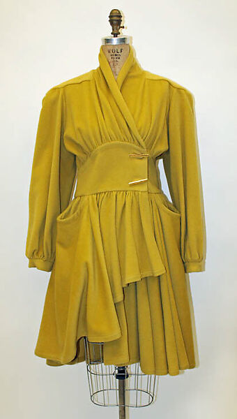 Coat, Mugler (French, founded 1974), wool, French 