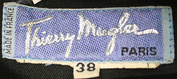 Dress, Mugler (French, founded 1974), silk, wool, French