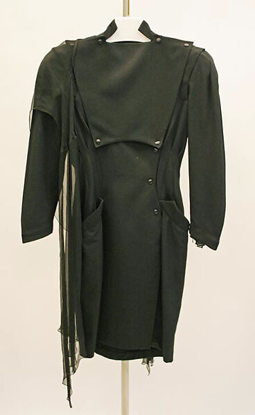 Dress, Mugler (French, founded 1974), silk, wool, French 