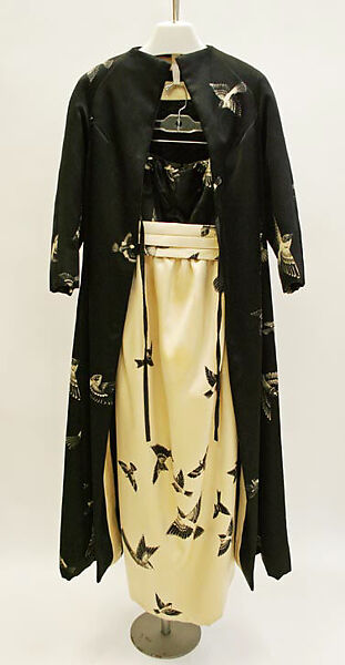 Evening ensemble, Hanae Mori (Japanese, 1926–2022), silk, Japanese 