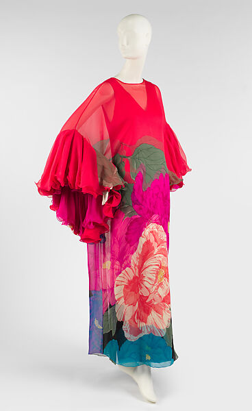 Evening ensemble, Hanae Mori (French, 1977–2004), silk, rayon, Japanese