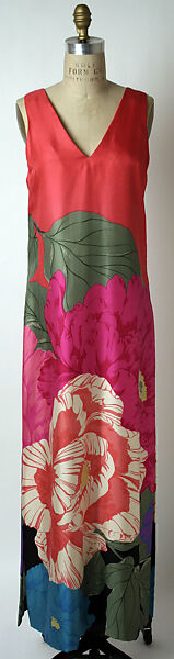 Evening ensemble, Hanae Mori (French, 1977–2004), silk, rayon, Japanese