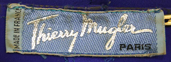 "Sainte Vierge", Mugler (French, founded 1974), silk, French