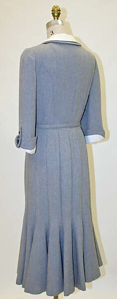 Dress, Traina-Norell (American, founded 1941), wool, linen, American