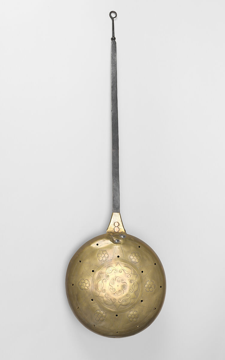 Warming Pan, Brass, iron