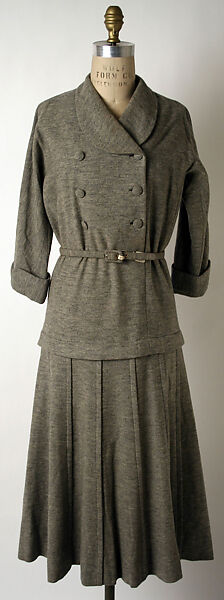 Dress, Norman Norell (American, Noblesville, Indiana 1900–1972 New York), wool, American 
