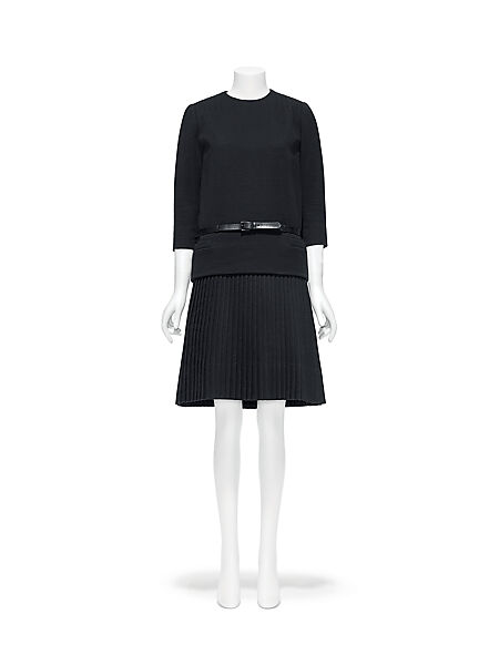 Ensemble, Norman Norell (American, Noblesville, Indiana 1900–1972 New York), wool, leather, American