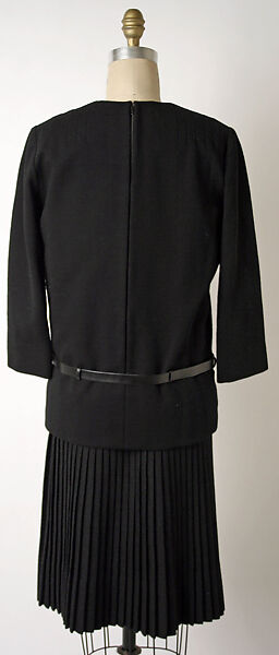 Ensemble, Norman Norell (American, Noblesville, Indiana 1900–1972 New York), wool, leather, American