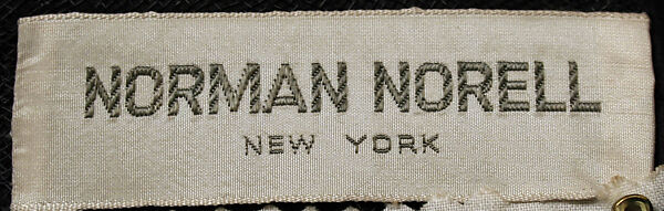 Cocktail ensemble, Norman Norell (American, Noblesville, Indiana 1900–1972 New York), [no medium available], American