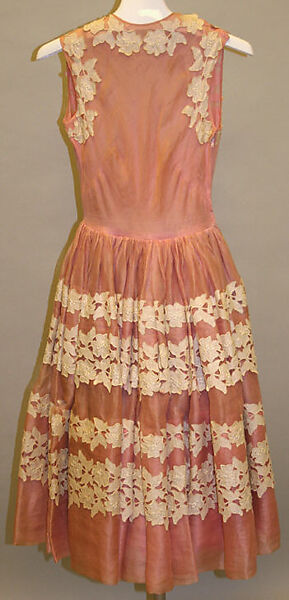 Cocktail dress, Norman Norell (American, Noblesville, Indiana 1900–1972 New York), cotton, nylon, American