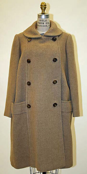 Coat, Norman Norell (American, Noblesville, Indiana 1900–1972 New York), wool, American 