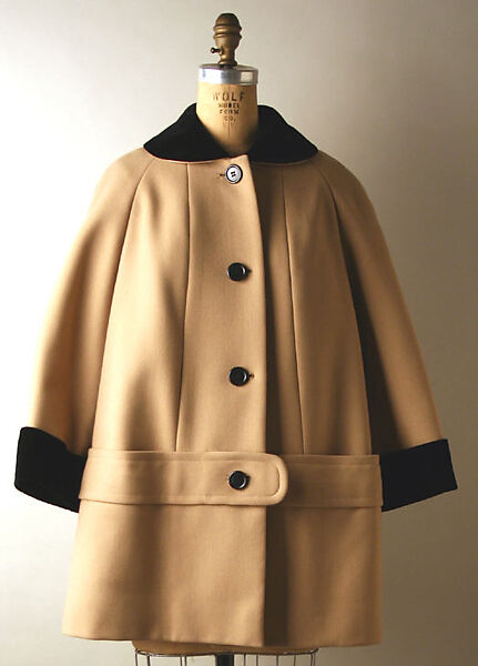 Coat, Norman Norell (American, Noblesville, Indiana 1900–1972 New York), wool, silk, American 