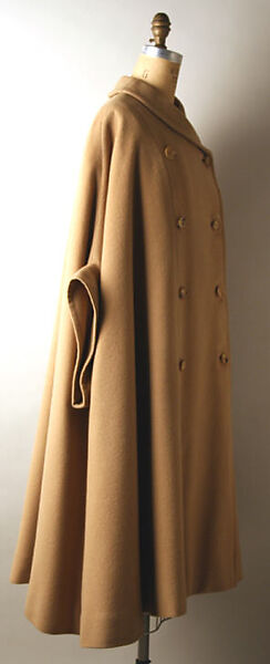 Cape, Traina-Norell (American, founded 1941), wool, silk, American