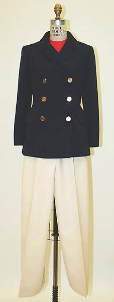 Pantsuit, Norman Norell (American, Noblesville, Indiana 1900–1972 New York), wool, silk, American 
