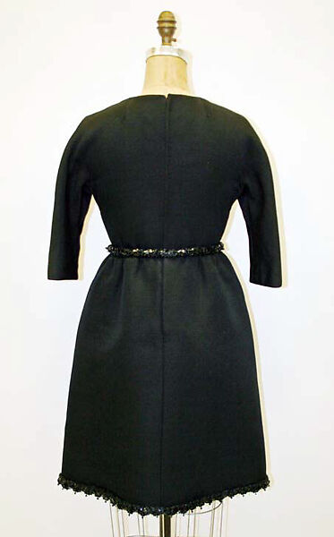 Cocktail ensemble, House of Givenchy (French, founded 1952), silk, glass, plastic, French