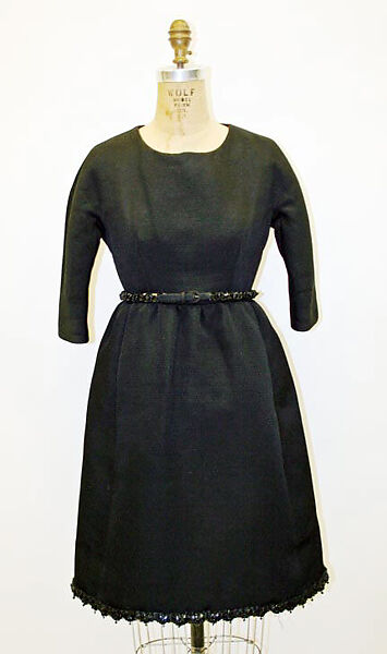 Cocktail ensemble, House of Givenchy (French, founded 1952), silk, glass, plastic, French