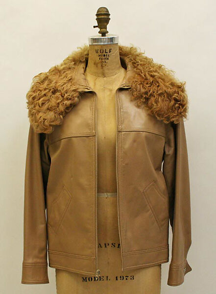 Ensemble, (a–e) Anne Klein (American, Brooklyn, New York 1923–1974 New York), leather, lambswool, American