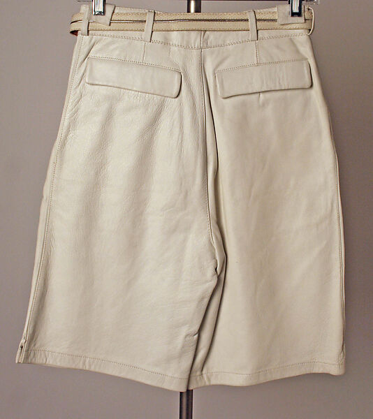 Ensemble, Gianni Versace (Italian, founded 1978), leather, snakeskin, plastic, Italian