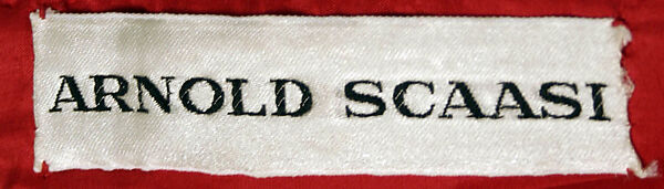 Evening ensemble, Arnold Scaasi (American, born Montreal, Canada, 1931–2015), silk, feathers, American