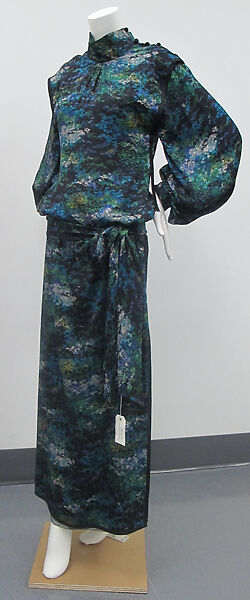 Evening ensemble, Yves Saint Laurent (French, founded 1961), silk, French 