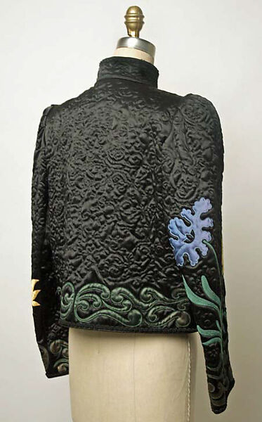 Evening ensemble, (a) Yves Saint Laurent (French, founded 1961), silk, synthetic fiber, metal, plastic, French