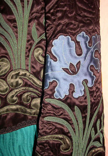 Evening ensemble, (a) Yves Saint Laurent (French, founded 1961), silk, synthetic fiber, metal, plastic, French