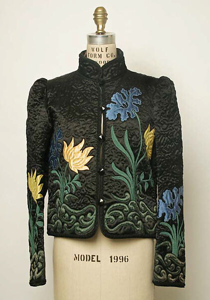 Evening ensemble, (a) Yves Saint Laurent (French, founded 1961), silk, synthetic fiber, metal, plastic, French 