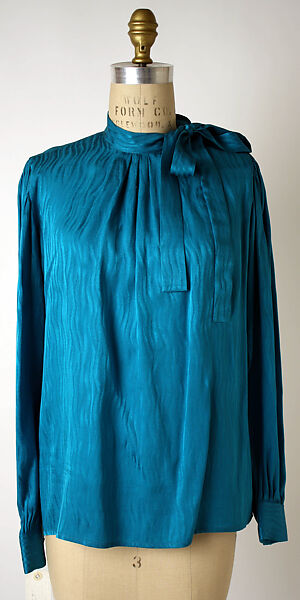 Evening ensemble, (a) Yves Saint Laurent (French, founded 1961), silk, synthetic fiber, metal, plastic, French
