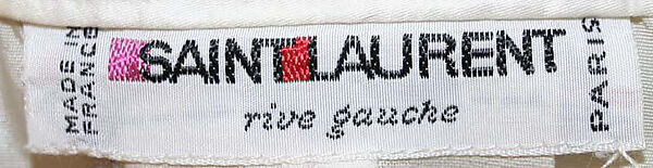 Evening ensemble, Yves Saint Laurent (French, founded 1961), silk, cotton, synthetic fiber, metal, French