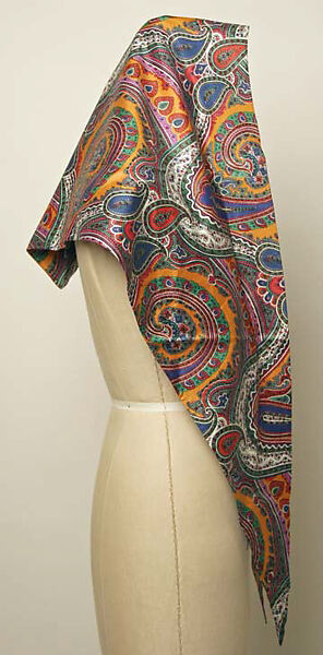 Evening ensemble, Yves Saint Laurent (French, founded 1961), silk, cotton, synthetic fiber, metal, French