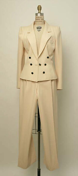 Ensemble, (a, b) Yves Saint Laurent (French, founded 1961), wool, leather, French 