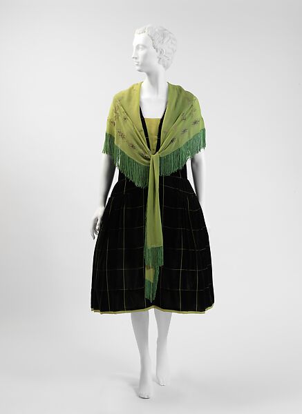 Evening ensemble, Paul Poiret (French, Paris 1879–1944 Paris), silk, French 