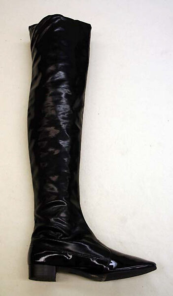 Evening ensemble, (a, b) Jacques Tiffeau (French, 1927–1988), wool, metal, plastic (vinyl), American