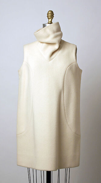 Evening ensemble, (a, b) Jacques Tiffeau (French, 1927–1988), wool, metal, plastic (vinyl), American