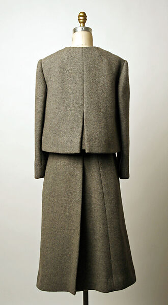 Ensemble, (a–d) Jacques Tiffeau (French, 1927–1988), wool, fur, plastic (vinyl), leather, American