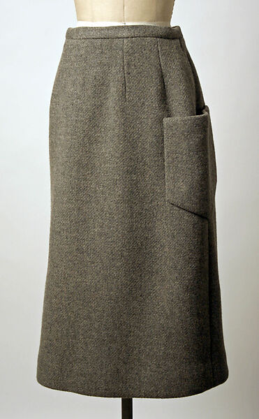 Ensemble, (a–d) Jacques Tiffeau (French, 1927–1988), wool, fur, plastic (vinyl), leather, American