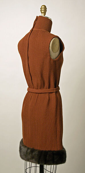 Ensemble, (a–d) Jacques Tiffeau (French, 1927–1988), wool, fur, plastic (vinyl), leather, American