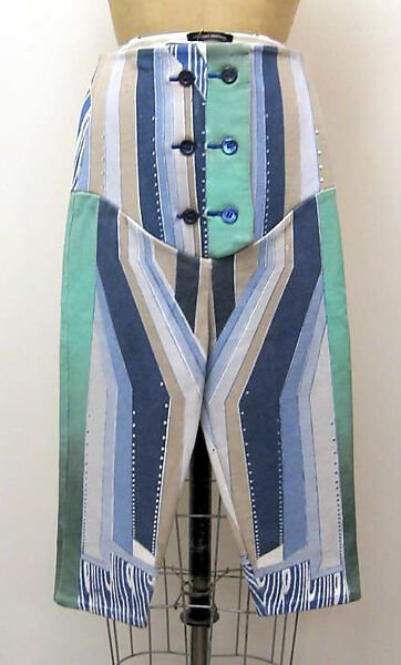 Ensemble, Jonathan Saunders (Scottish, born 1978), (a) cotton/synthetic blend; (b) cotton/synthetic blend, plastic, British