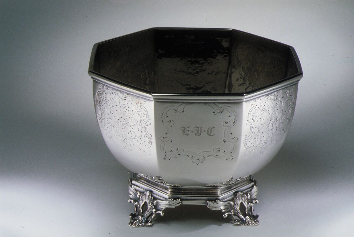 Waste Bowl, William Forbes (baptized 1799, active New York, 1826–63), Silver, American 