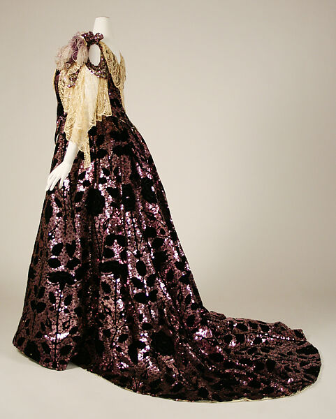 Ball gown, House of Worth (French, 1858–1956), silk, French