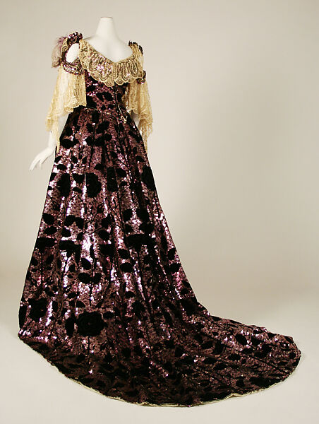 Ball gown, House of Worth (French, 1858–1956), silk, French