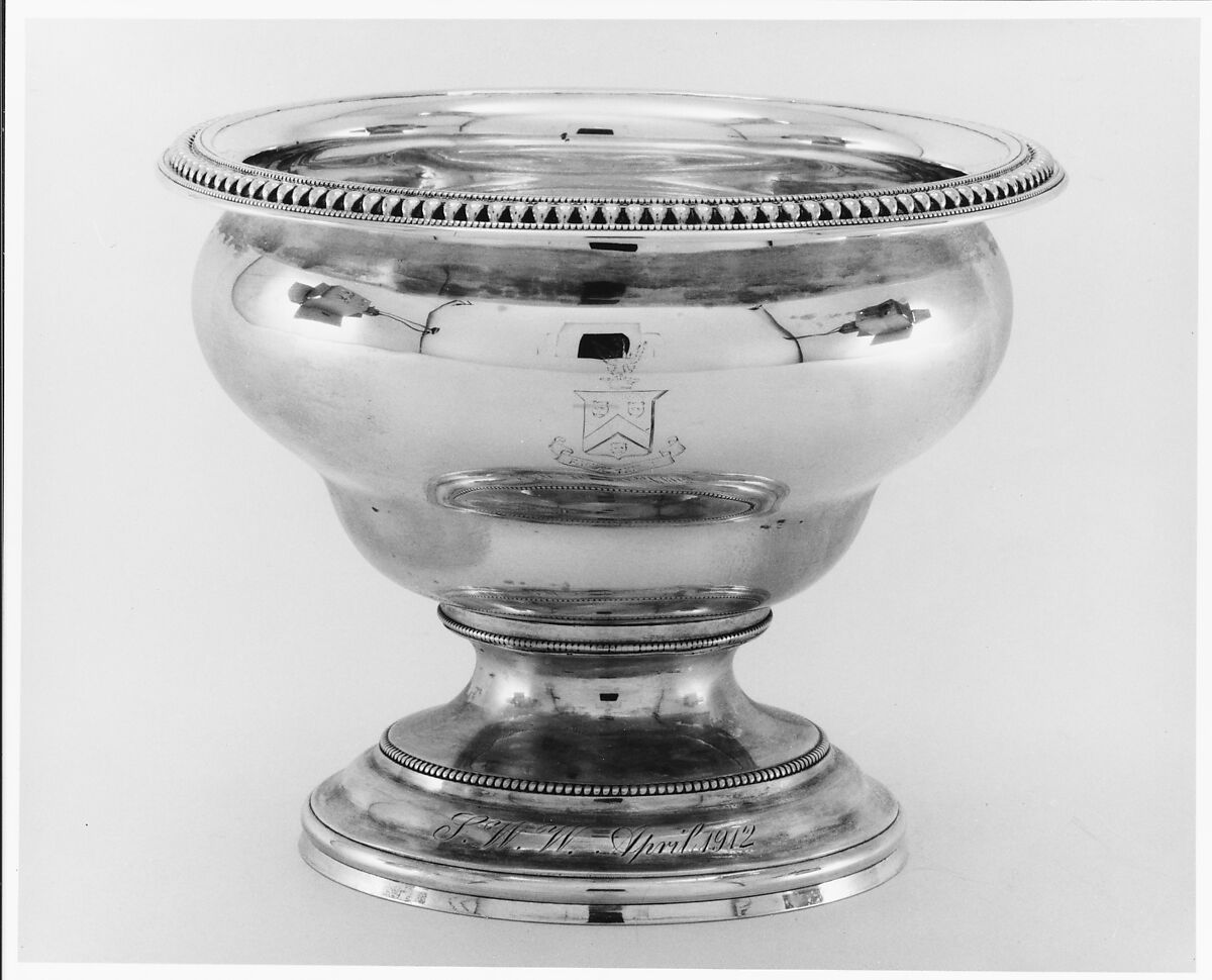 Waste Bowl, Harvey Lewis (ca. 1783–1835), Silver, American 