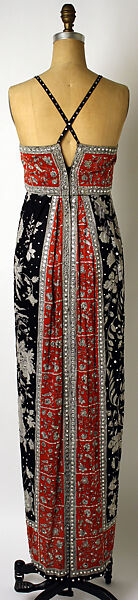 Evening ensemble, Pauline Trigère (American, born France, Paris 1908–2002 New York), cotton, glass, American